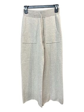 Nap Loungewear Wide Leg Pull On Pants Small Oatmeal